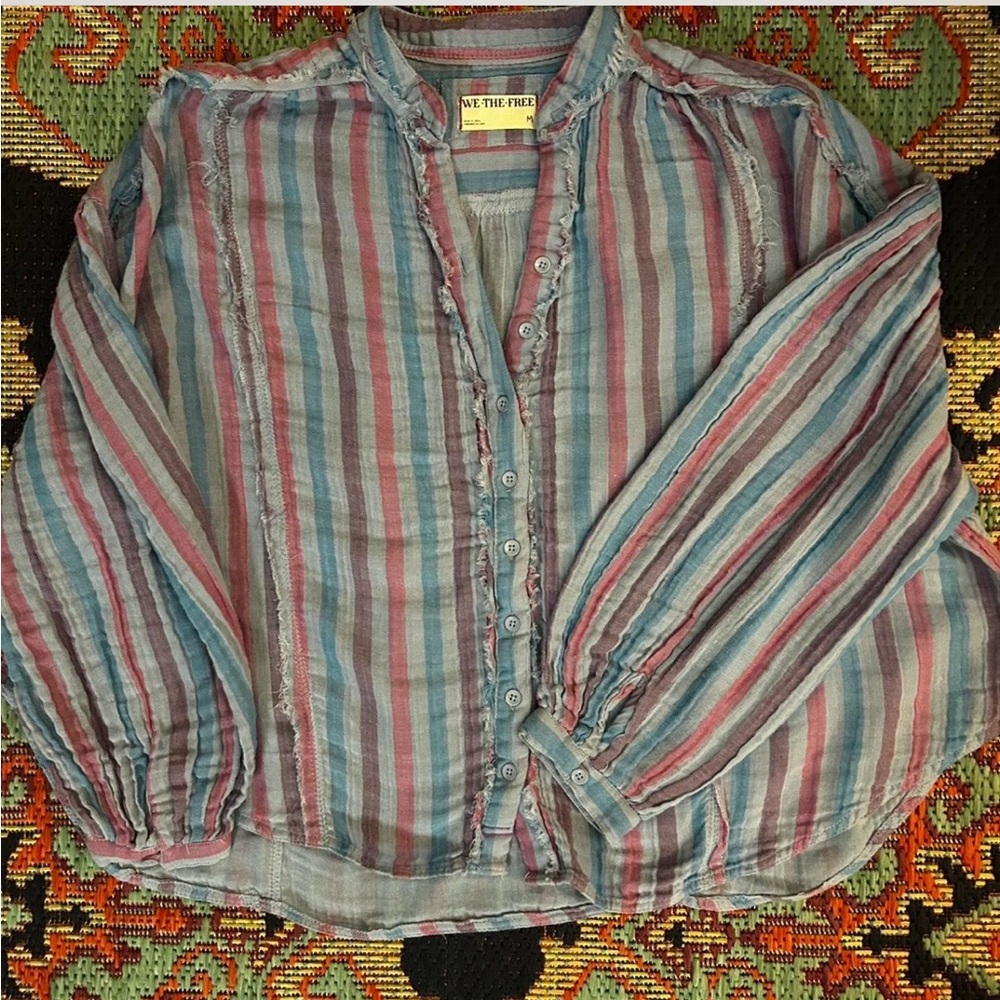We The Free Valley Double Cloth Striped Shirt - Picture 4 of 6